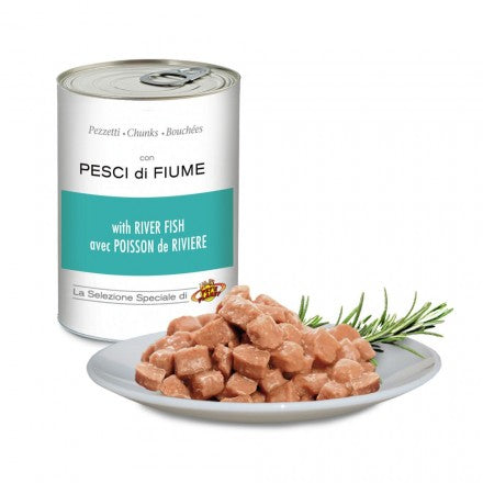Bouchées avec POISSON de RIVIÈRE pour chiens, 405 g