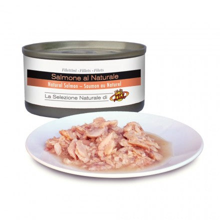 Filets de SAUMON au naturel pour chats, 85 g